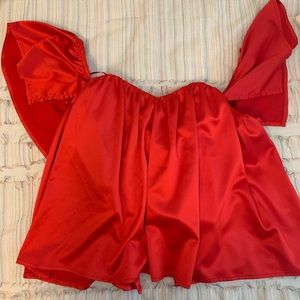 Franchesca’s Red Satin Top